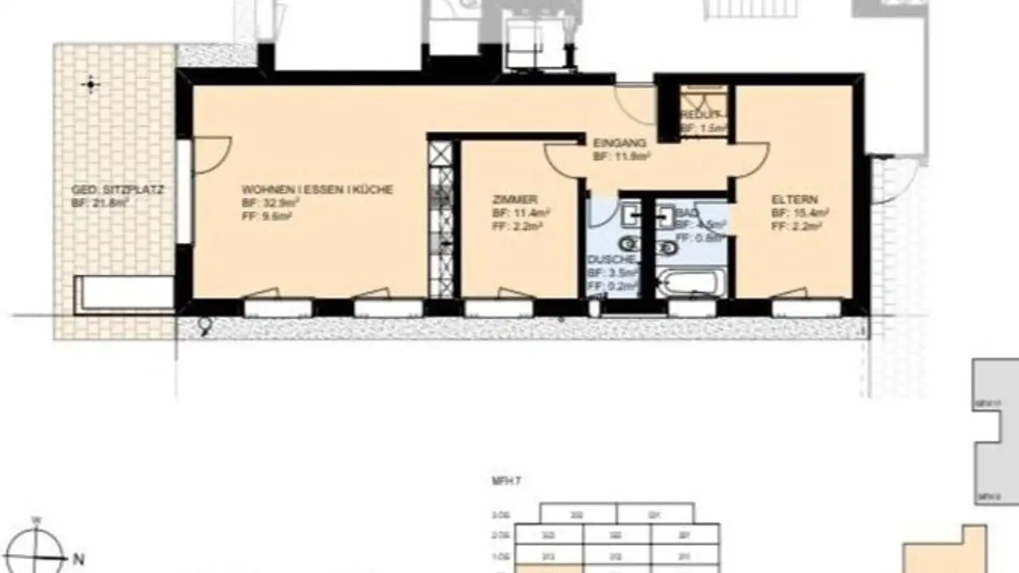 Wohnung mieten - Lauffohrstrasse 7, 5412 Vogelsang AG - Foto 4
