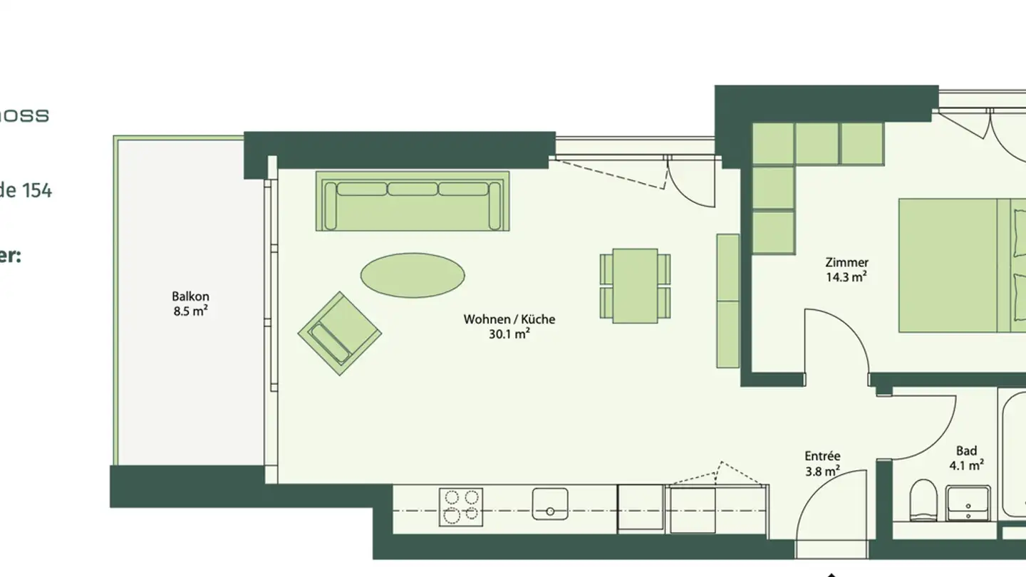 Apartment for rent - Maneggpromenade 154, 8041 Zürich - Photo 3