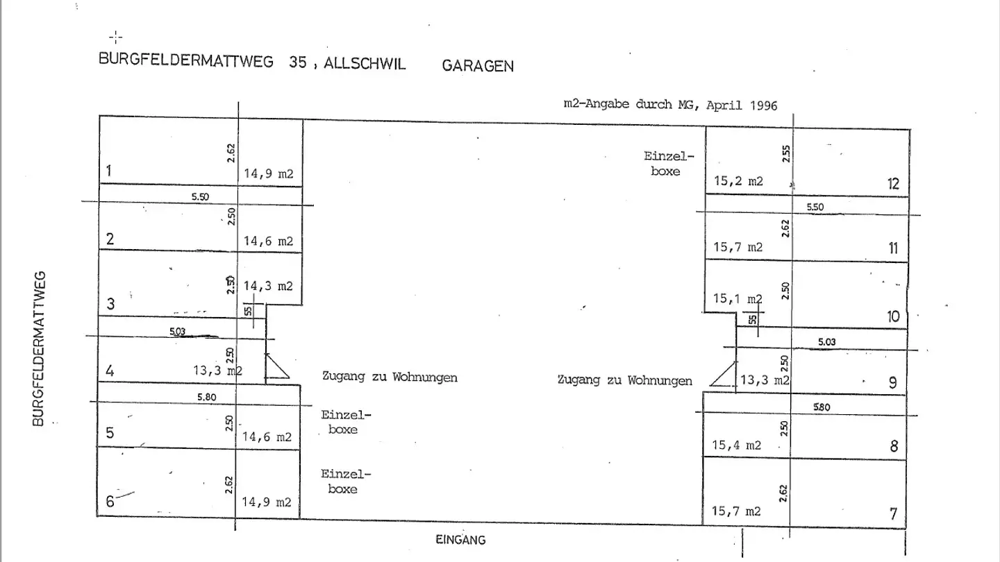 Underground parking space for rent - Burgfeldermattweg 35, 4123 Allschwil - Photo 3