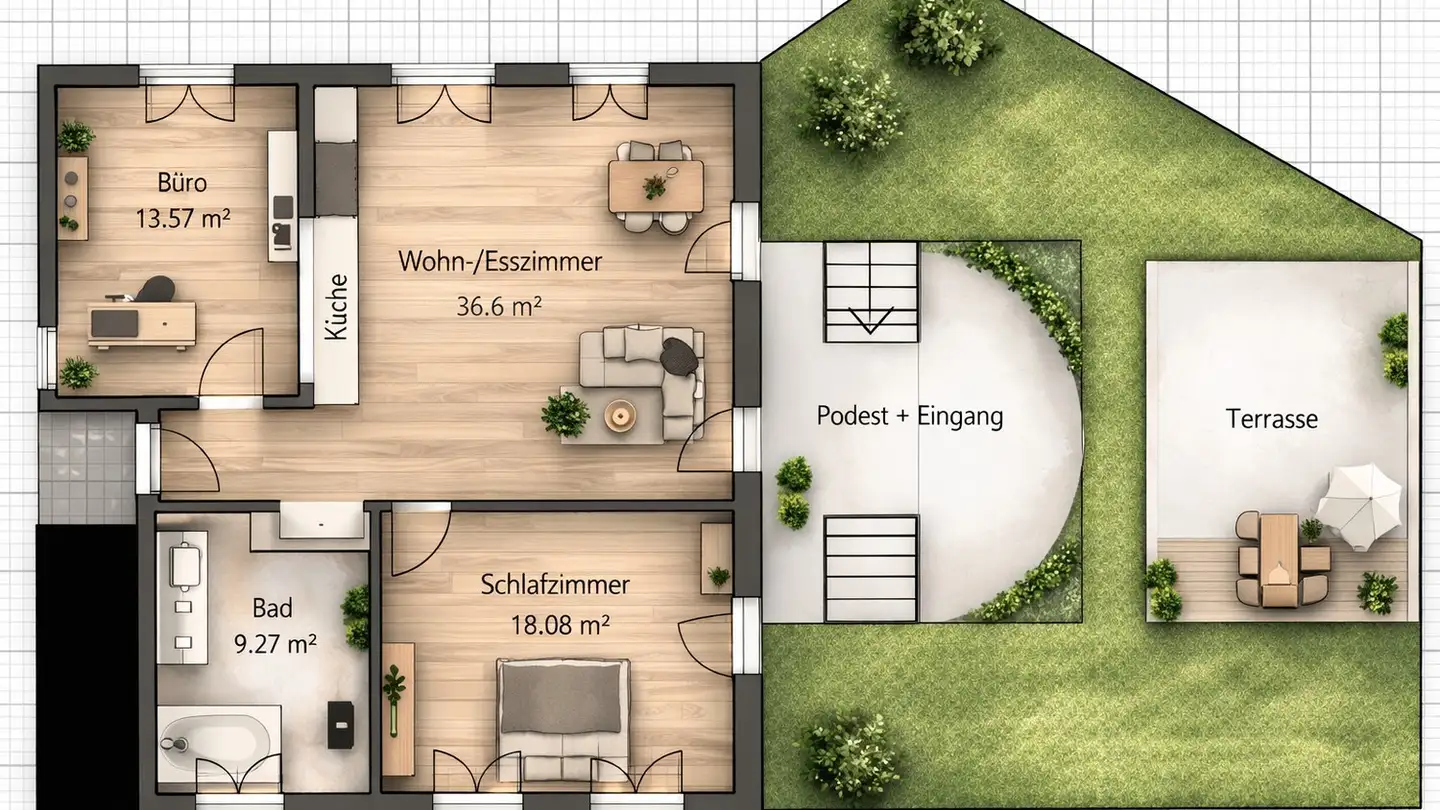Wohnung mieten - Dorfstrasse 37, 5078 Effingen - Foto 2