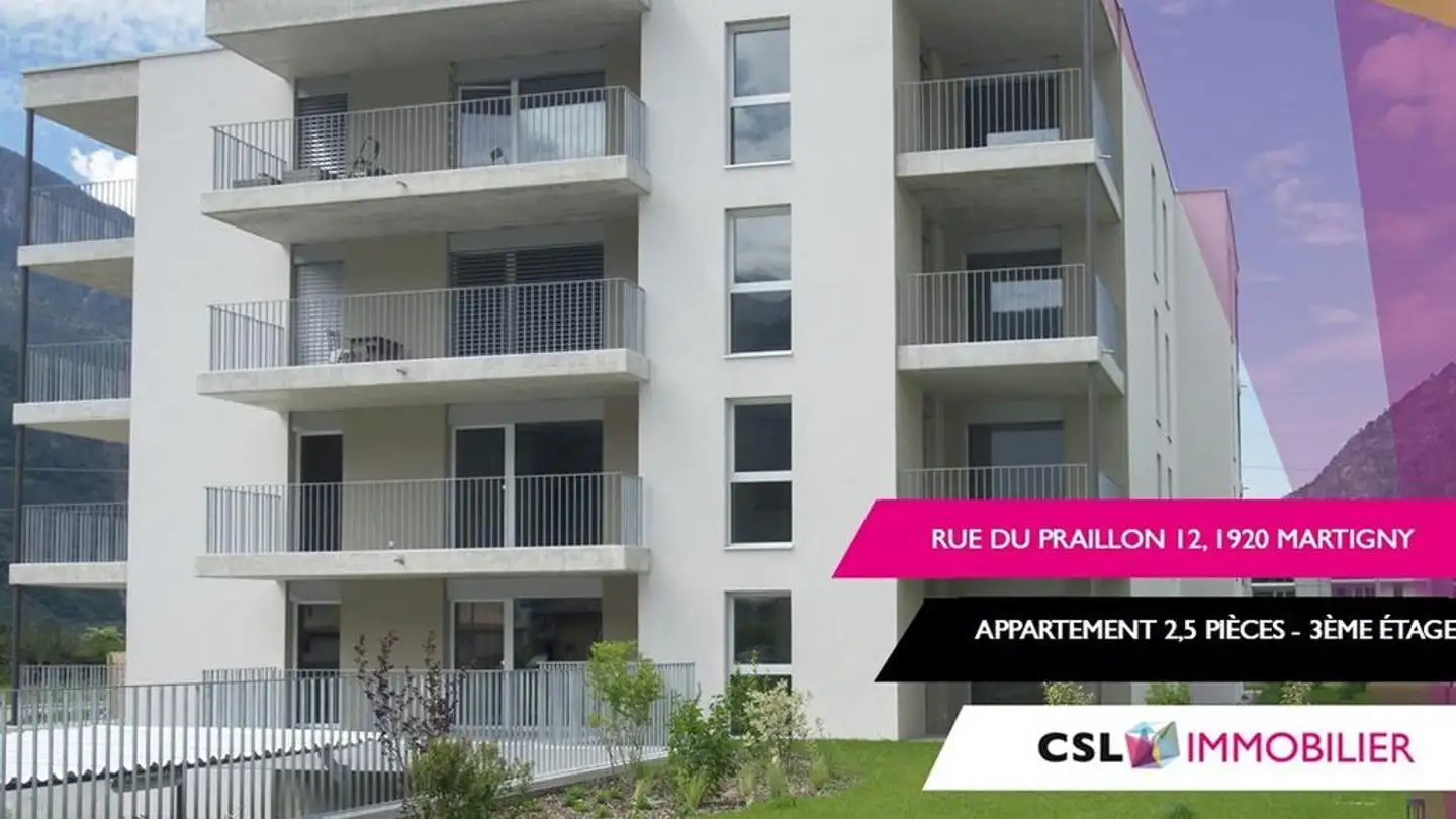 Appartement à louer - Rue Du Praillon 12, 1920 Martigny