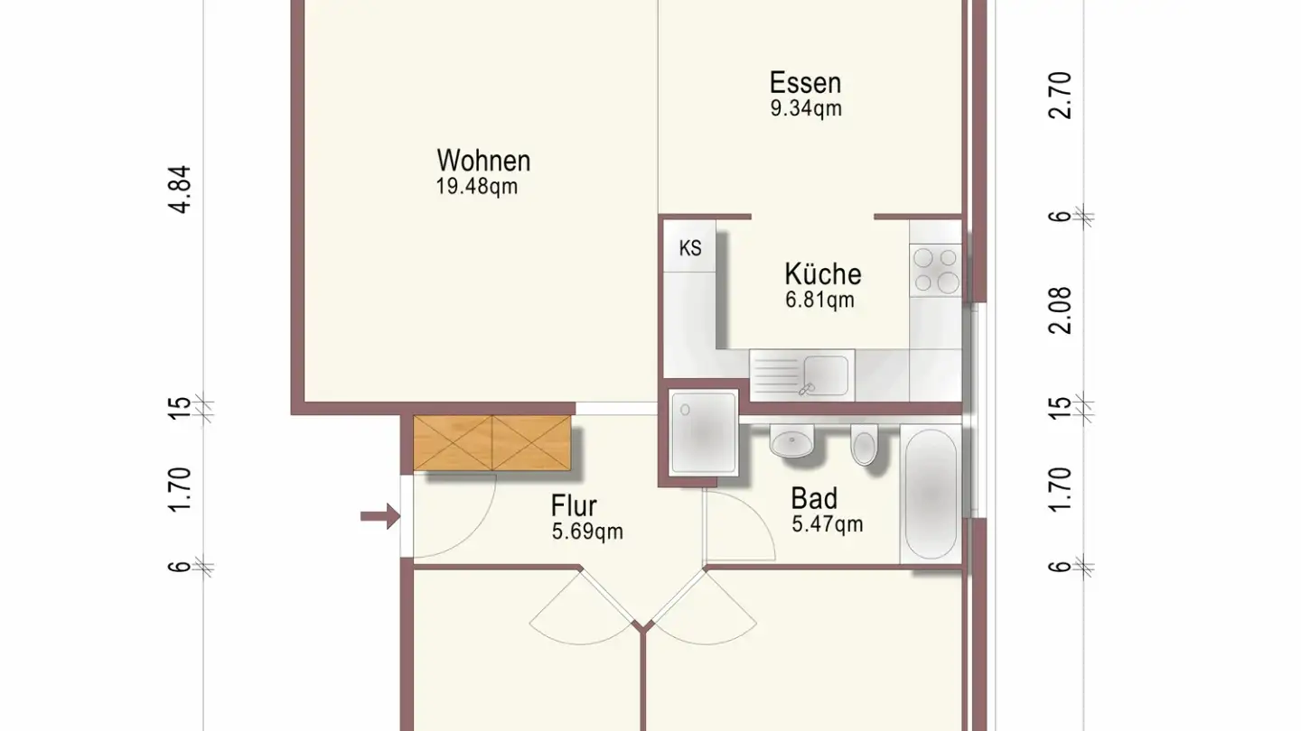 Appartamento in affitto - Eichenstrasse 21, 6015 Luzern - Foto 2