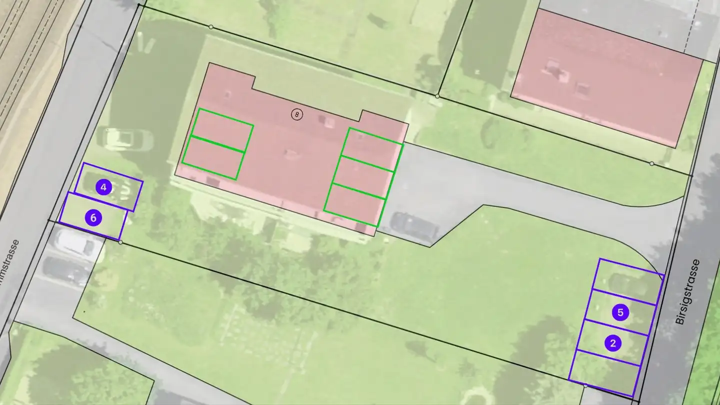 Parkplatz im Freien mieten - Dammstrasse 8, 4104 Oberwil BL