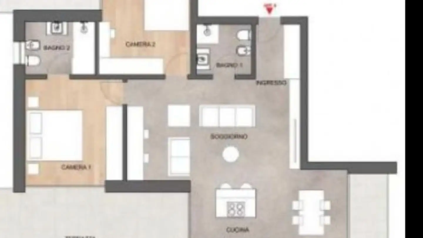 Wohnung mieten - Via Al Chioso 8, 6930 Bedano - Foto 4