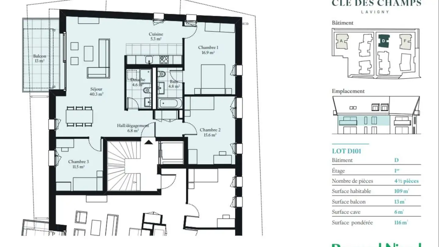 Appartement à vendre - 1175 Lavigny - Photo 2