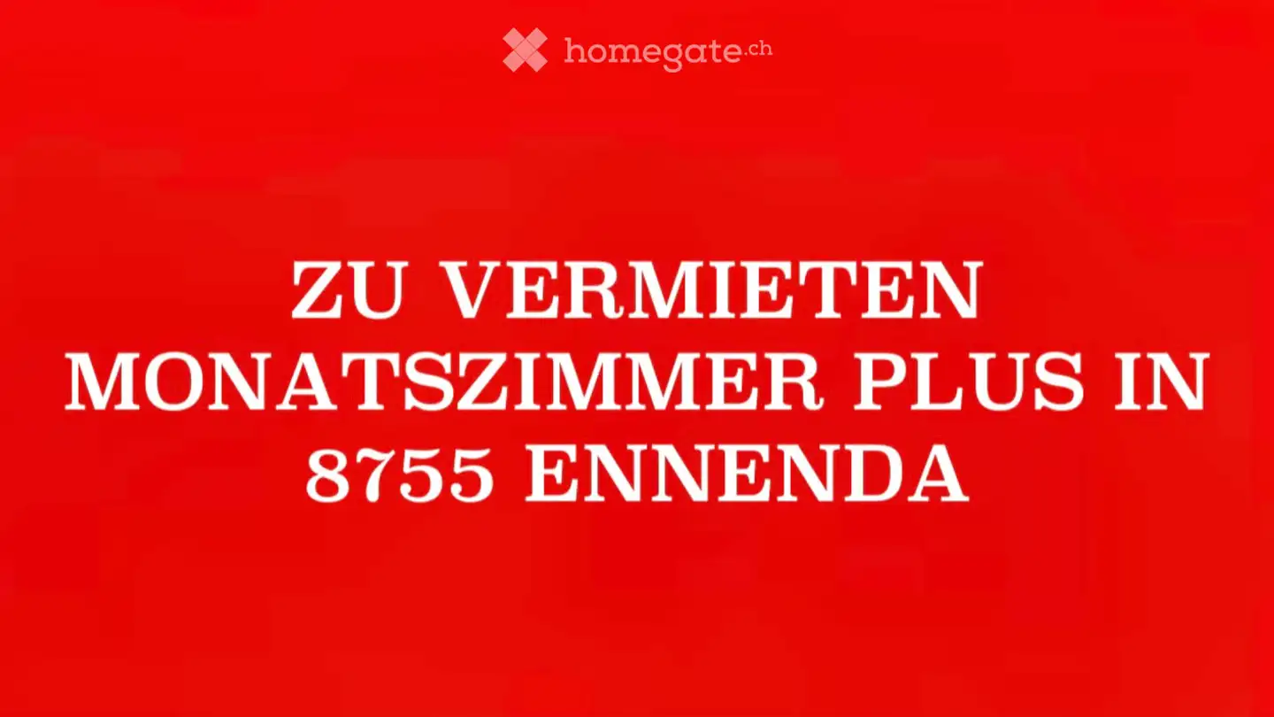 Stanza singola in affitto - 8755 Ennenda