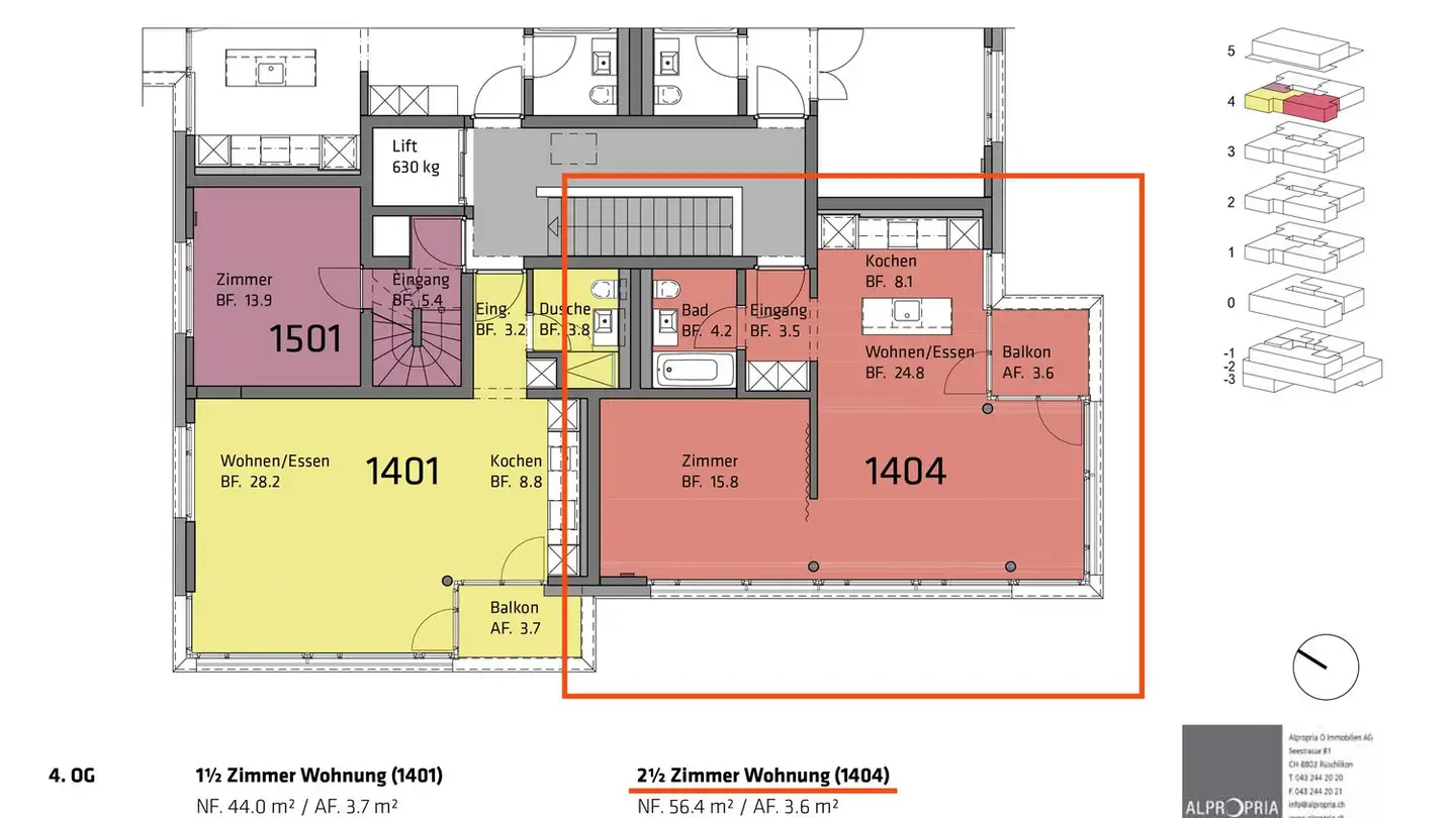 Wohnung mieten - Gotthardstrasse 10, 8800 Thalwil - Foto 2