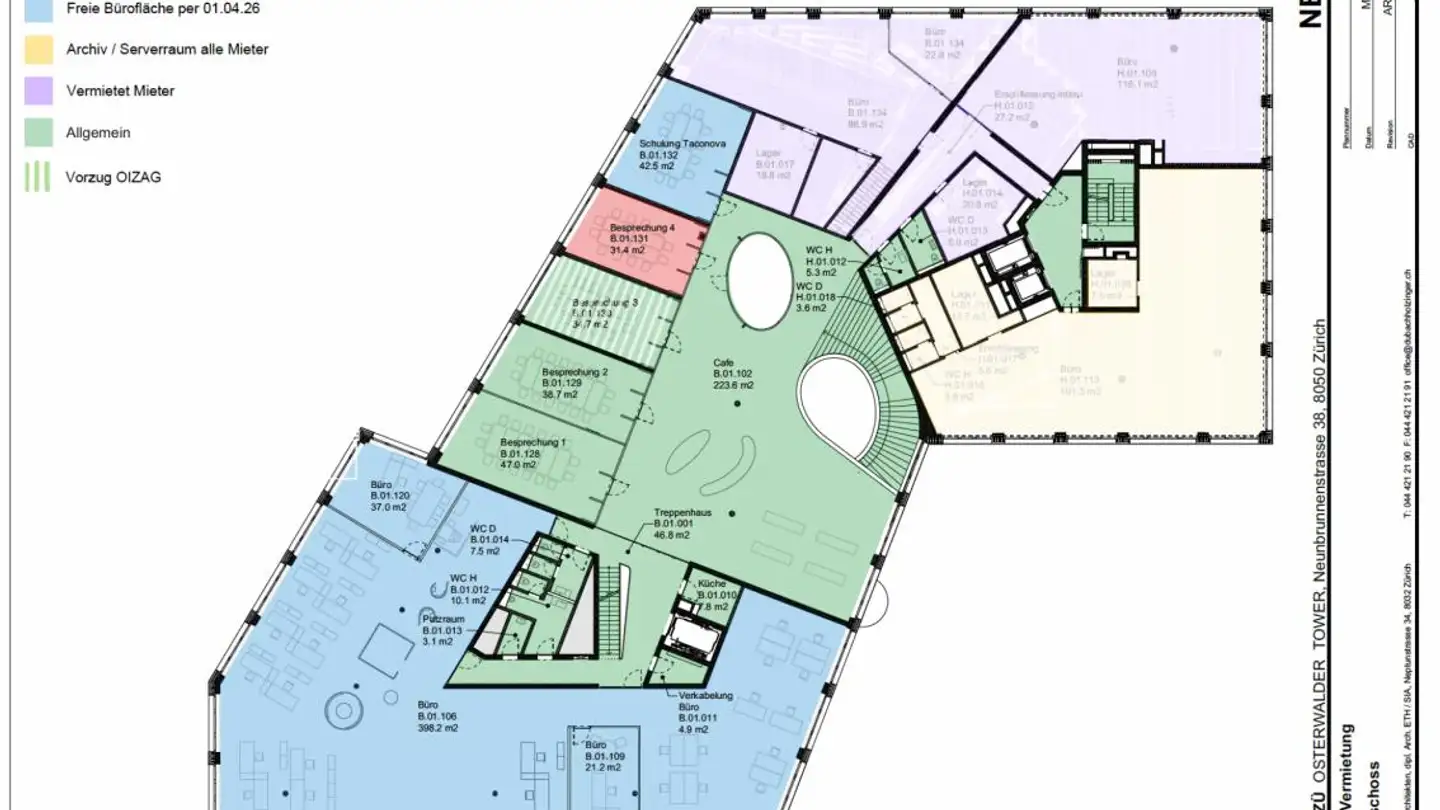 Spazio ufficio in affitto - Neunbrunnenstrasse 40, 8050 Zürich - Photo 3