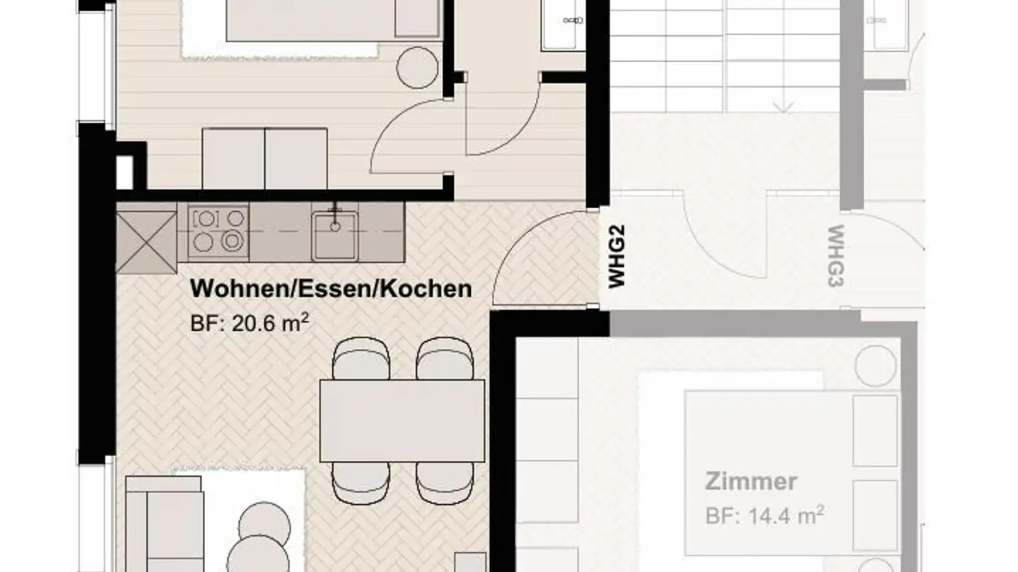 Wohnung mieten - Poststrasse 22, 8805 Richterswil - Foto 4