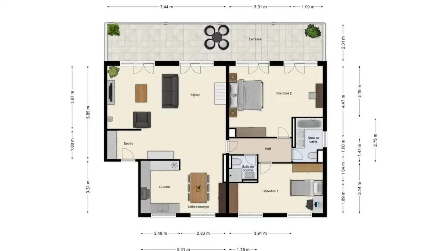 Penthouse for sale - 1228 Plan-les-Ouates - Photo 2
