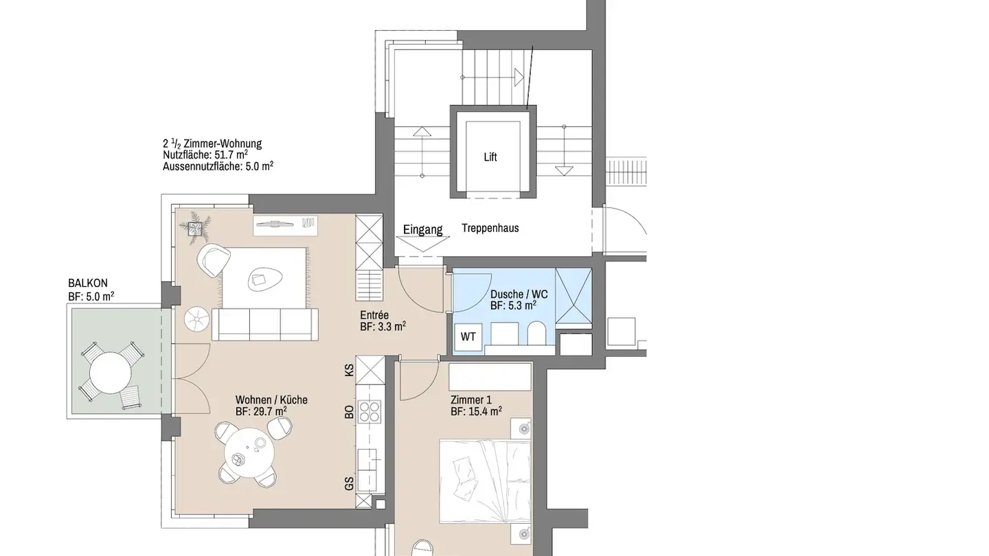 Wohnung mieten - Guldinerweg 11, 8047 Zürich - Foto 4
