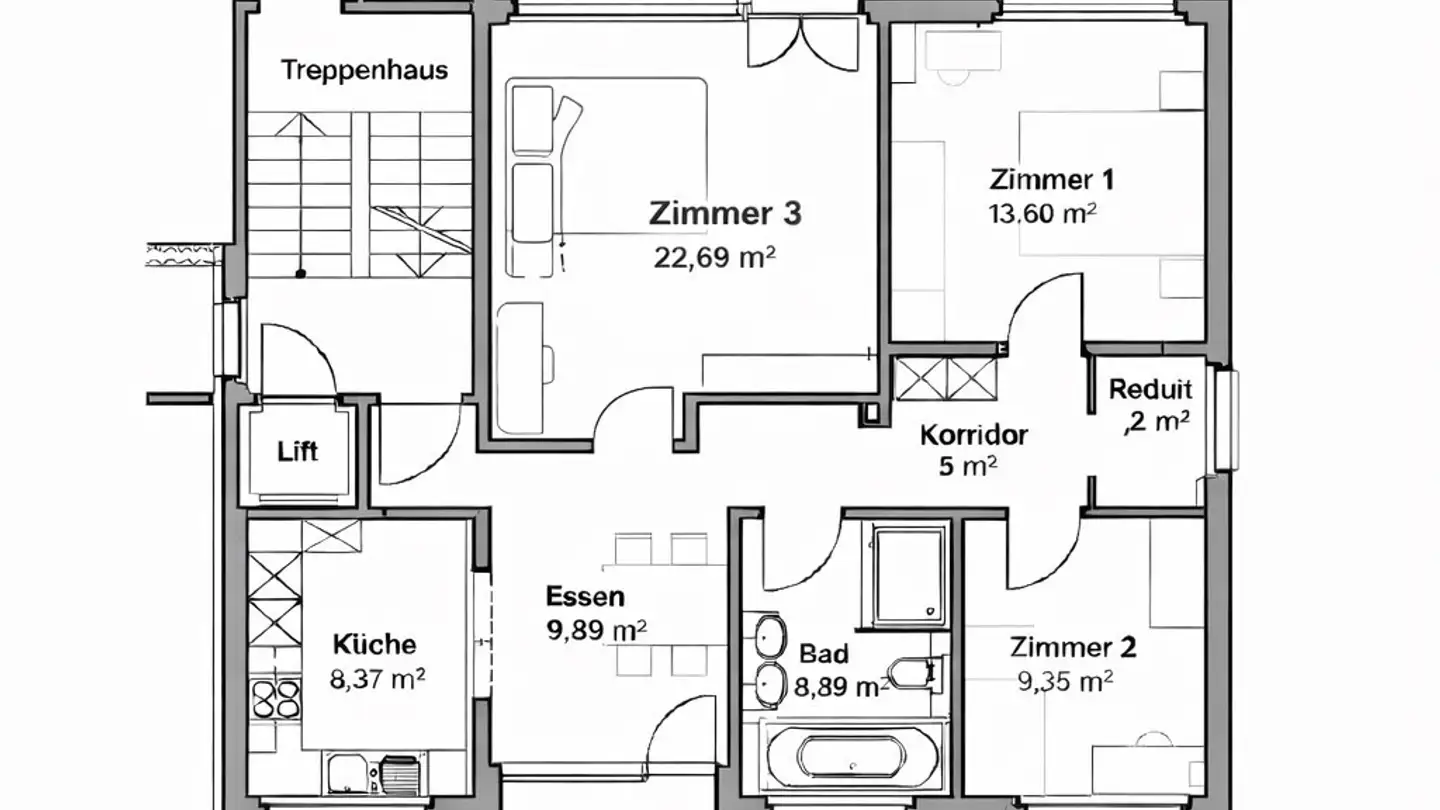 Stanza singola in affitto - Schachenweidstrasse 36, 6030 Ebikon - Foto 4