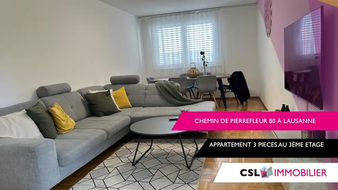 Appartement à louer - Chemin De Pierrefleur 80, 1004 Lausanne