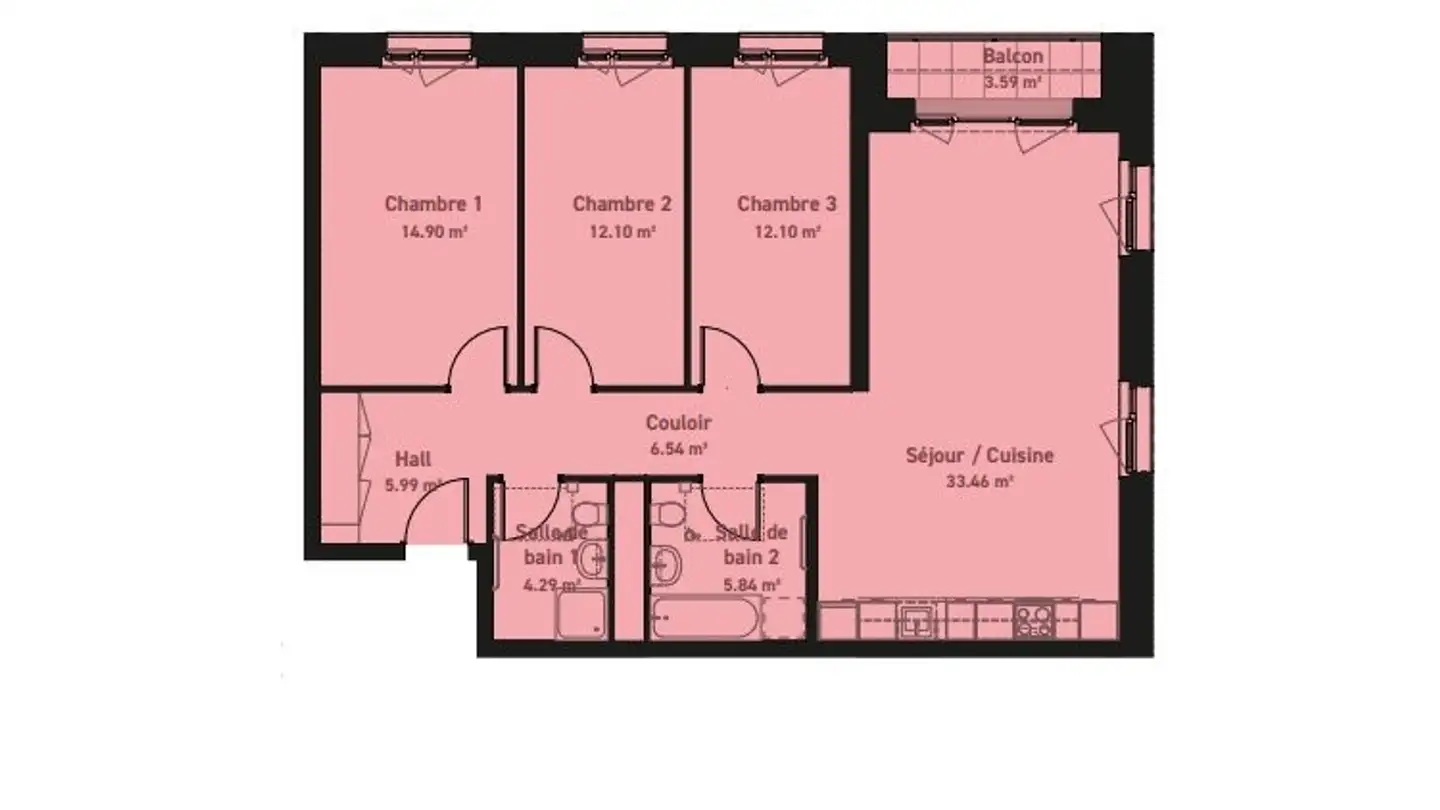 Appartamento in affitto - Chemin De Mochettaz 12a, 1030 Bussigny - Photo 3