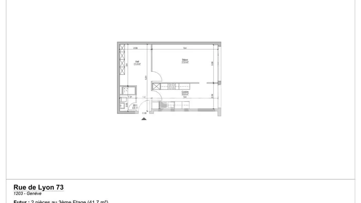 Appartement à louer - Rue De Lyon 73, 1203 Genève