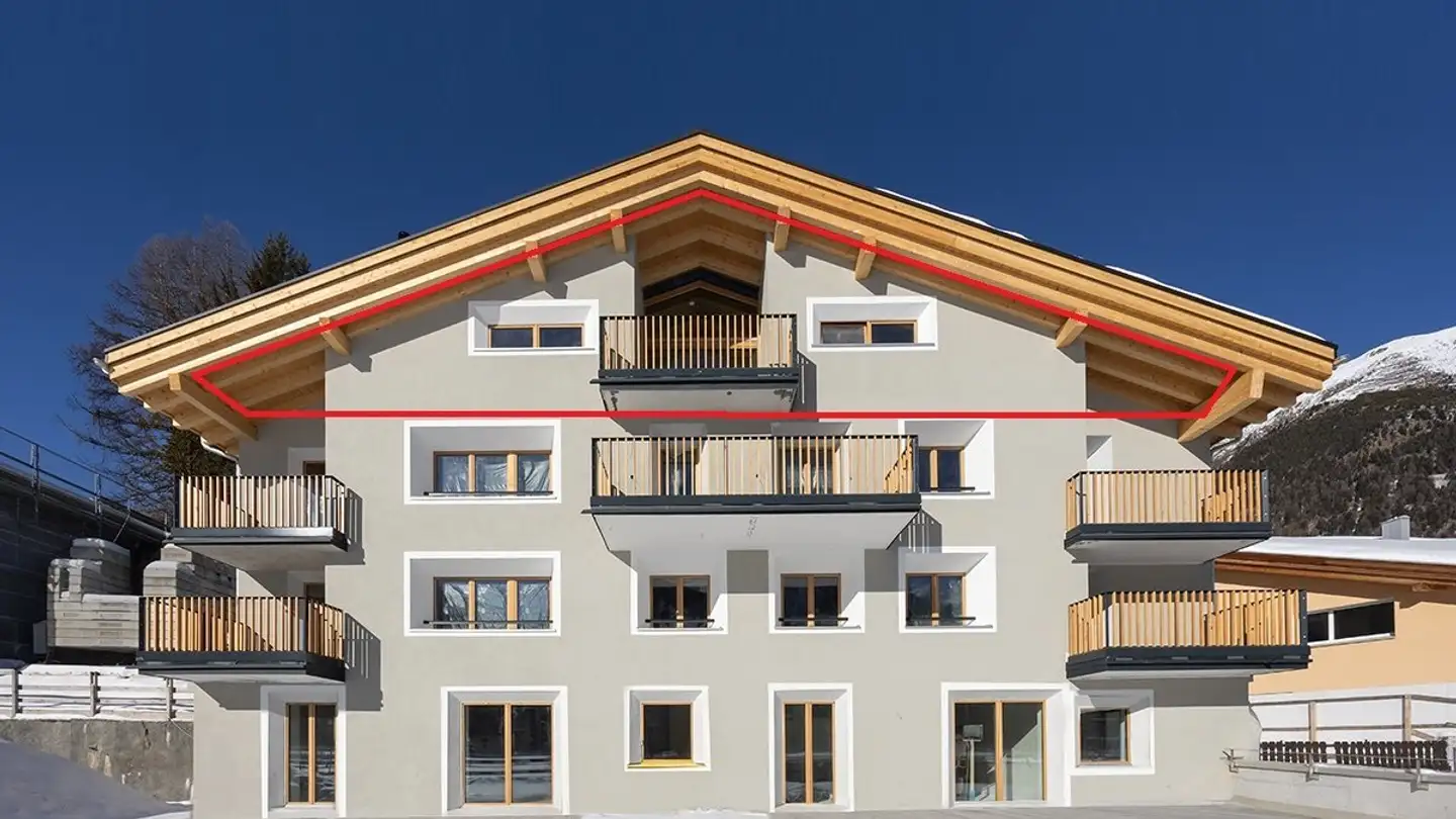 Dachgeschosswohnung mieten - Via Maistra 38, 7502 Bever