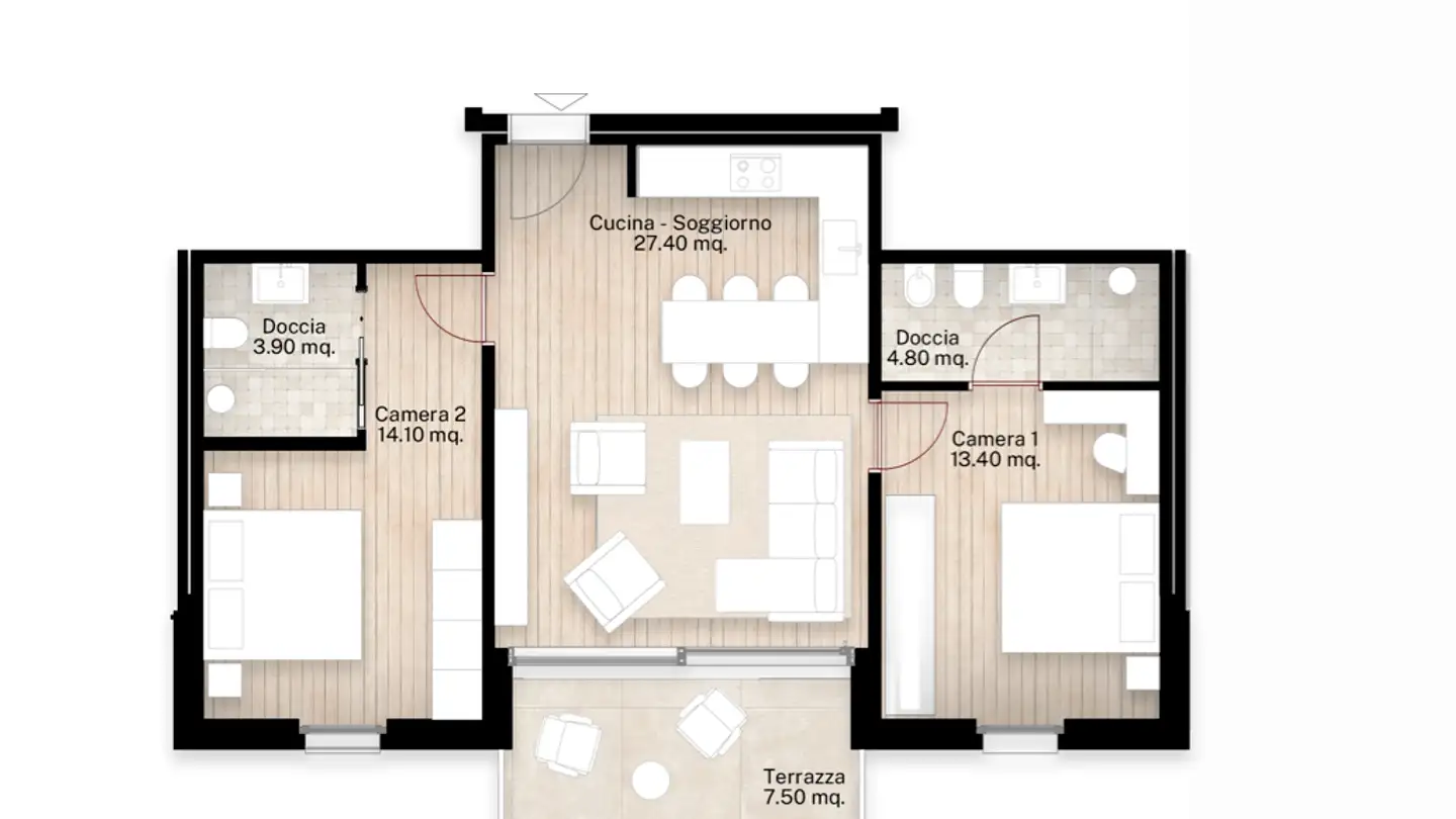 Wohnung kaufen - Via Cadepiano 8, 6926 Montagnola - Foto 2