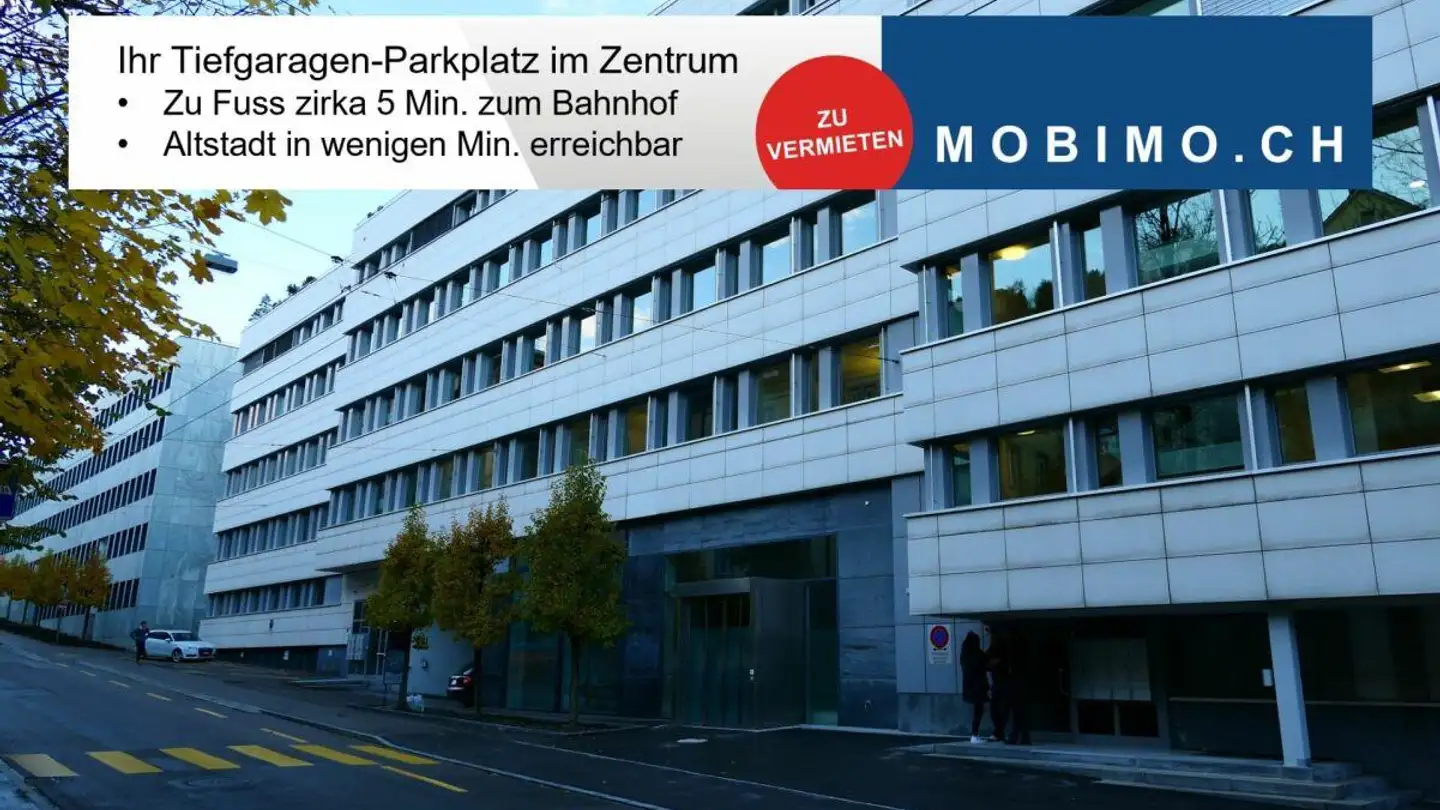 Place de parking souterraine à louer - Wassergasse 42, 9000 St. Gallen