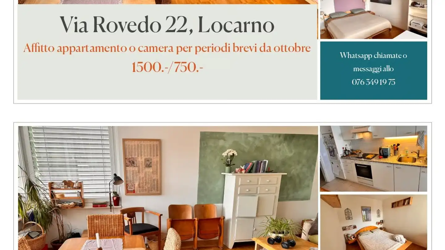 Apartment for rent - 6600 Muralto