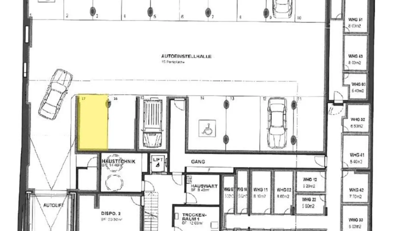 Place de parking souterraine à louer - Ackerstrasse 21, 8005 Zürich - Photo 3