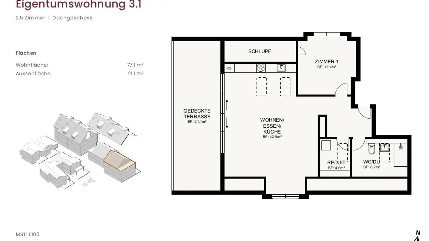 Attique à vendre - Hauptstrasse 44, 8217 Wilchingen - Photo 4