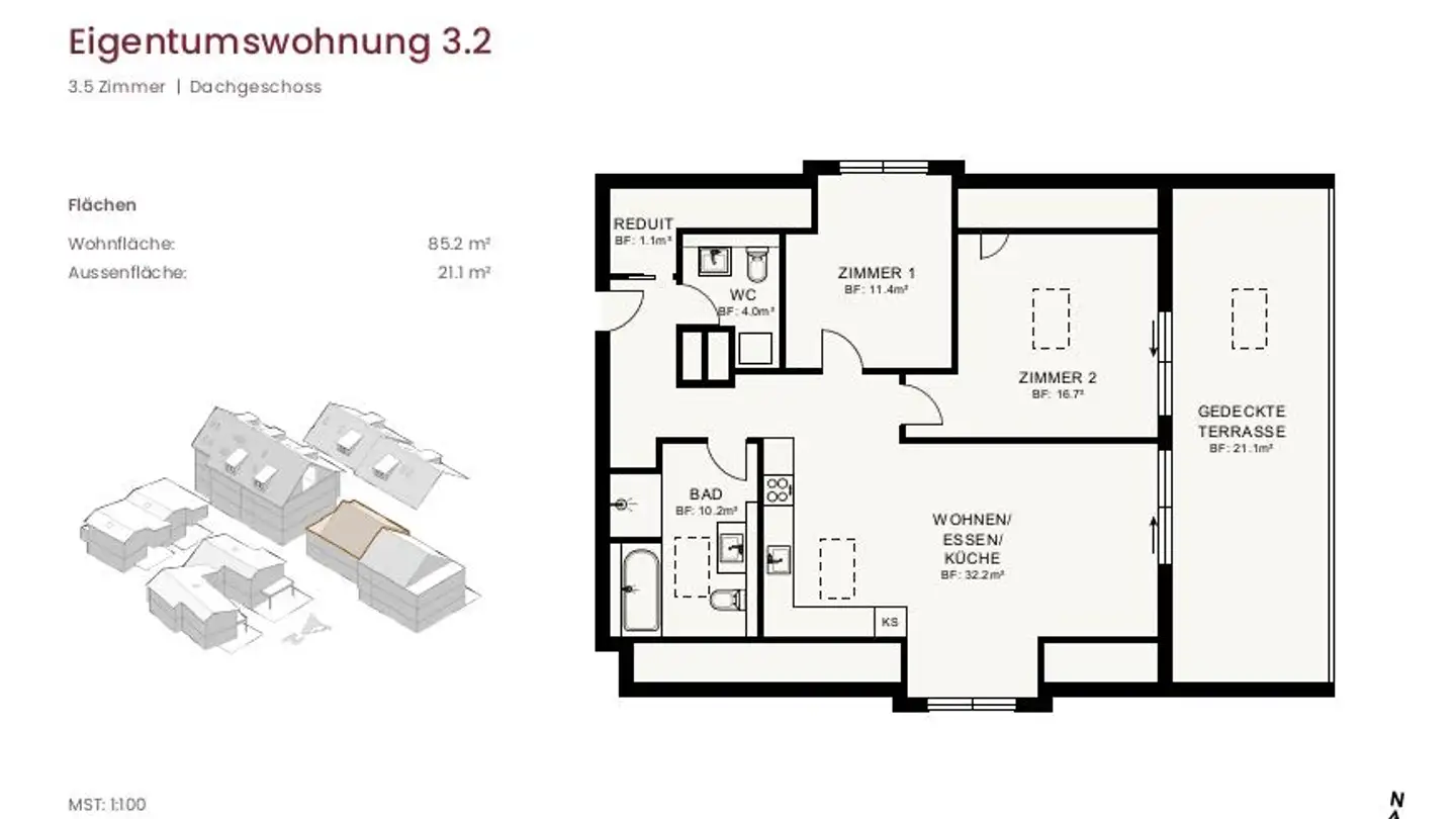 Attique à vendre - Hauptstrasse 44, 8217 Wilchingen - Photo 4