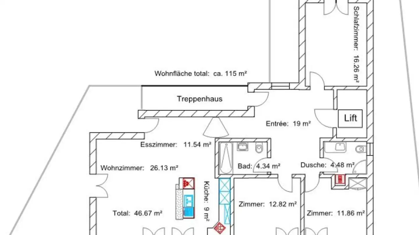Attique à louer - Moosstrasse 2, 9445 Rebstein - Photo 3