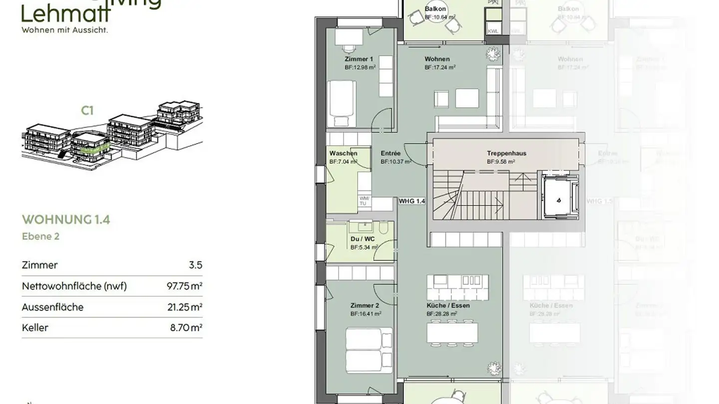 Wohnung mieten - Lehmatt 24, 6375 Beckenried - Foto 4