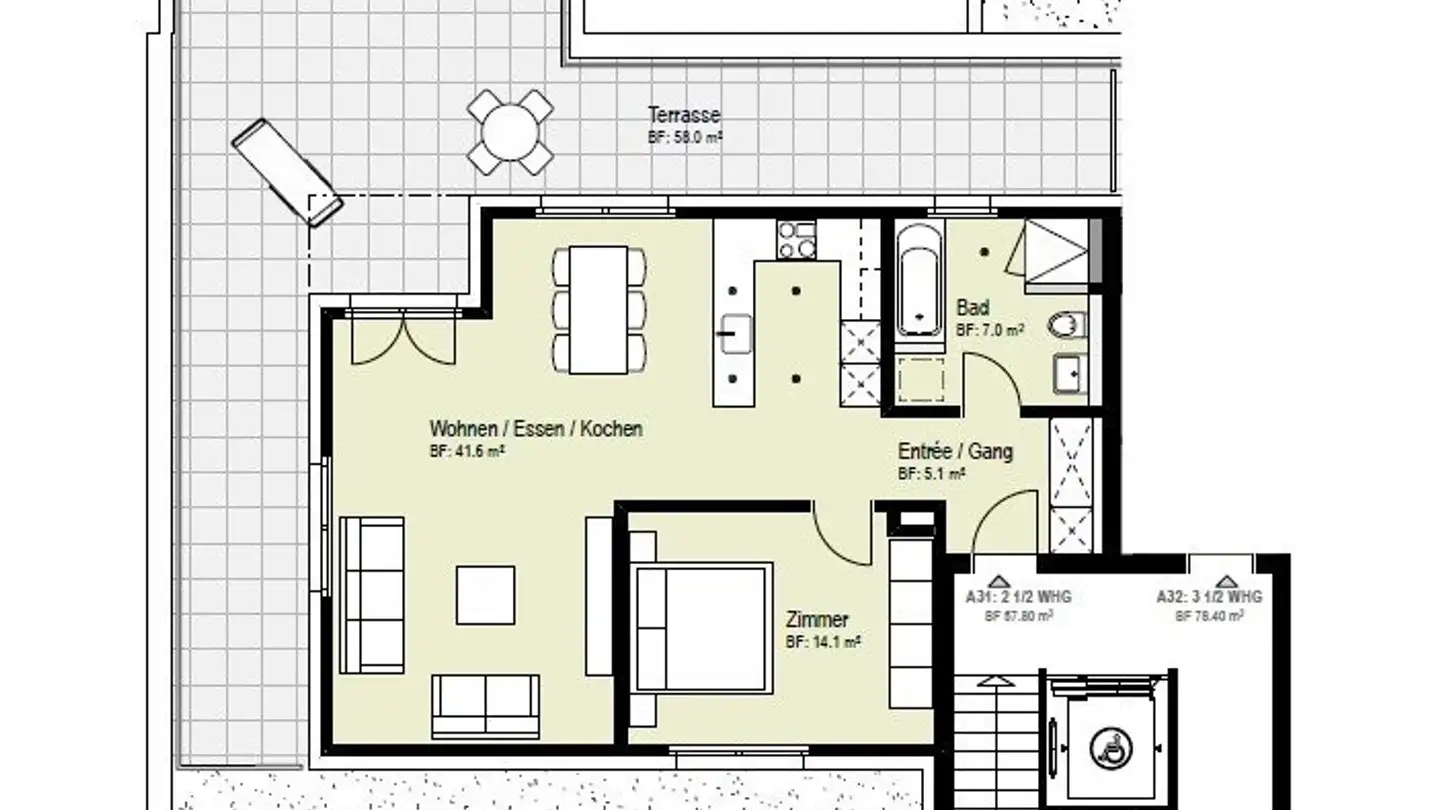 Appartement à louer - Flawilerstrasse 21, 9113 Degersheim