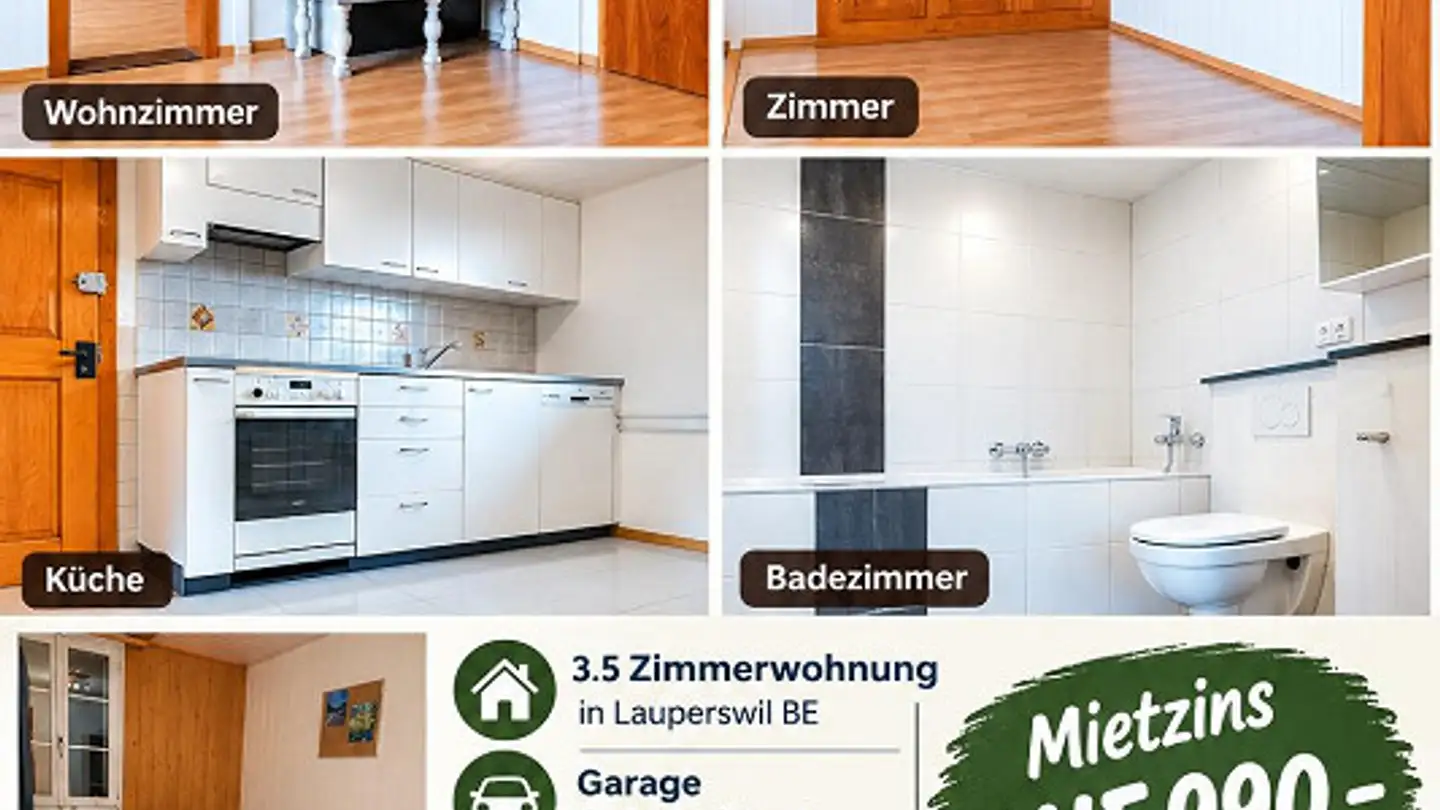 Apartment for rent - Oberdorfstrasse 7, 3438 Lauperswil