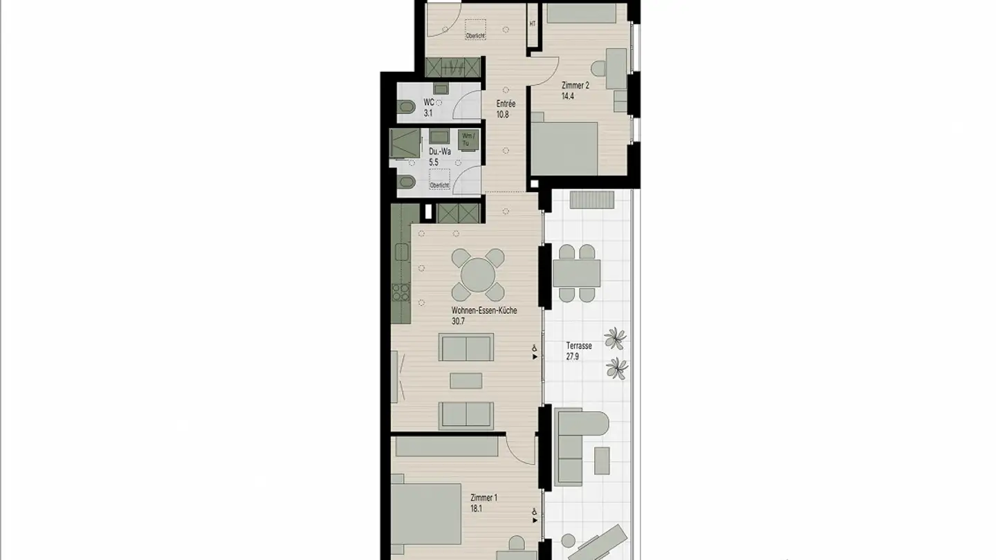 Penthouse mieten - Furttalstrasse 3, 8046 Zürich