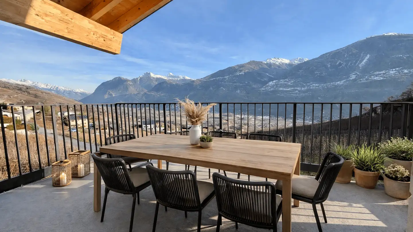 Attico in affitto - Chemin Du Creux De Flanthey 12, 3978 Flanthey