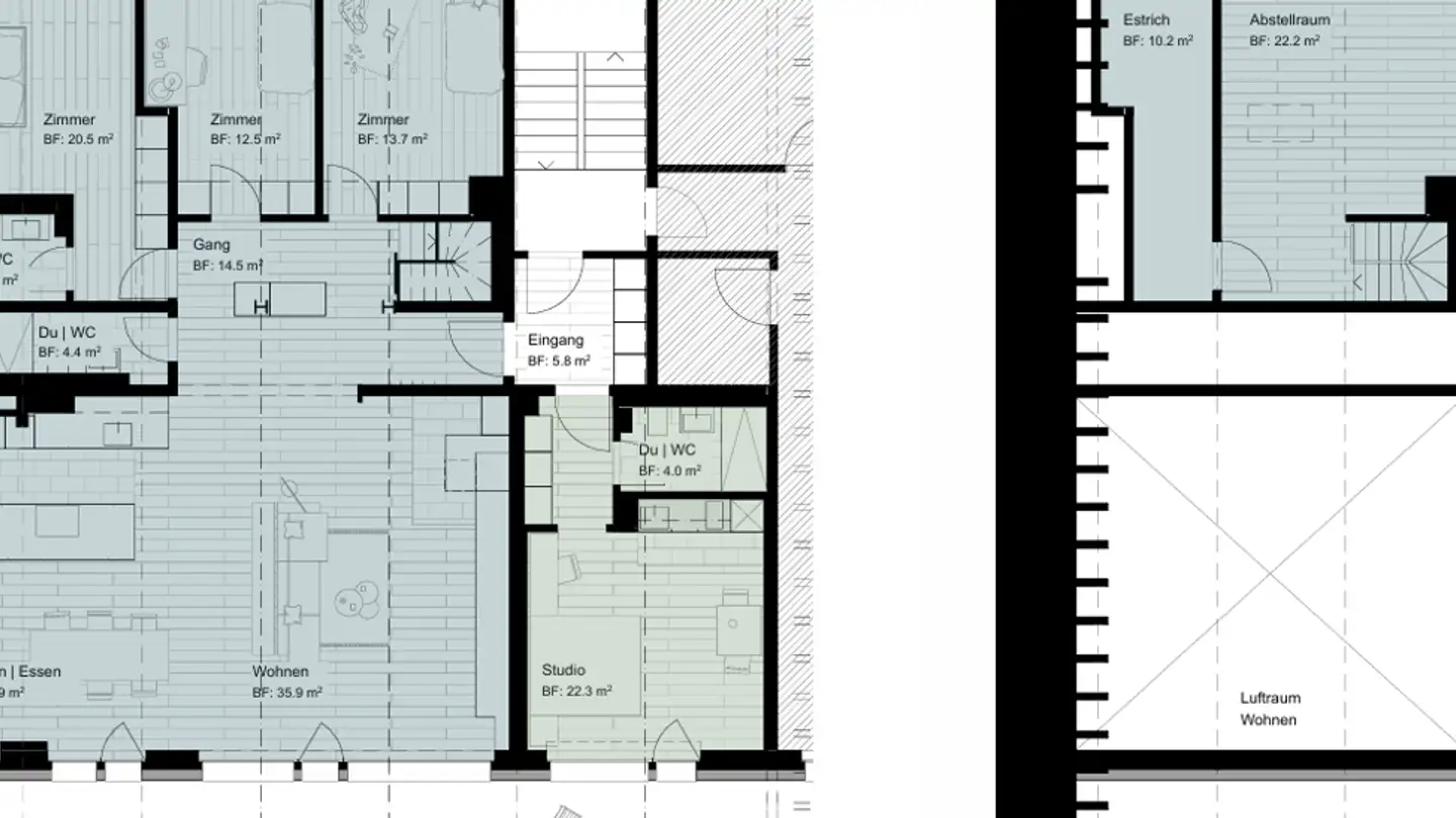 Attic flat for rent - Poststrasse 517a, 7132 Vals