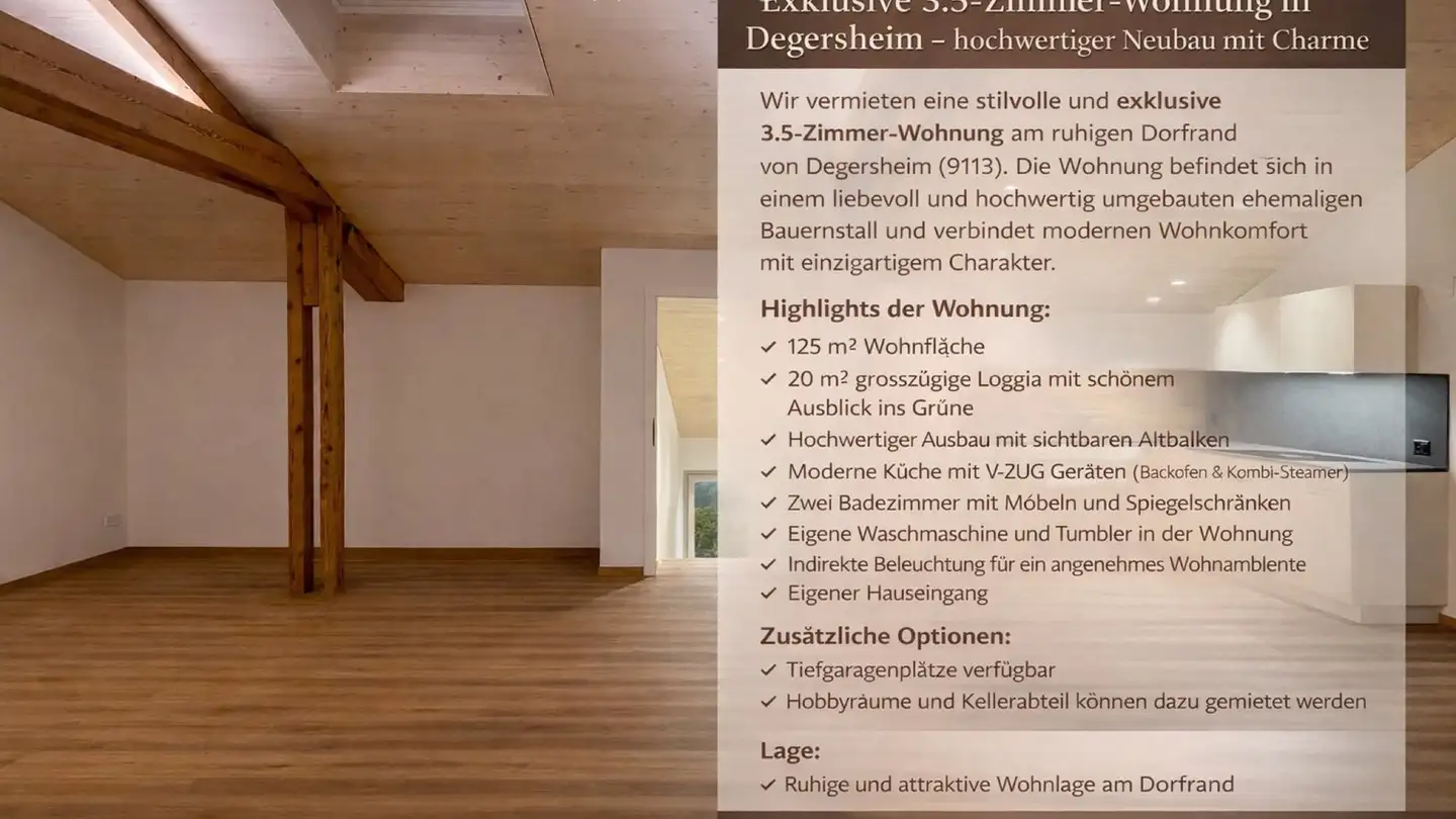 Wohnung mieten - 9113 Degersheim