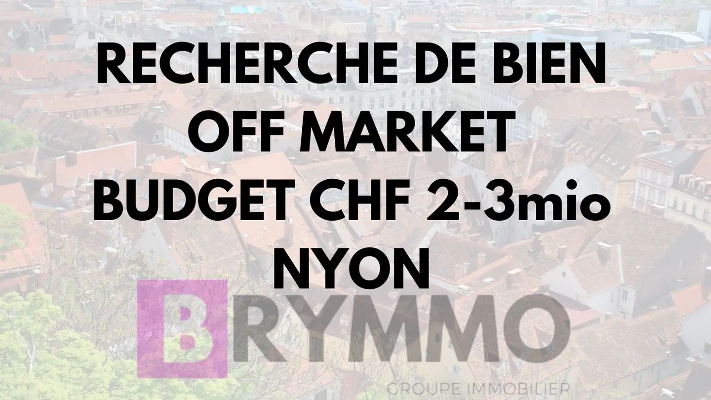 Einfamilienhaus kaufen - 1260 Nyon