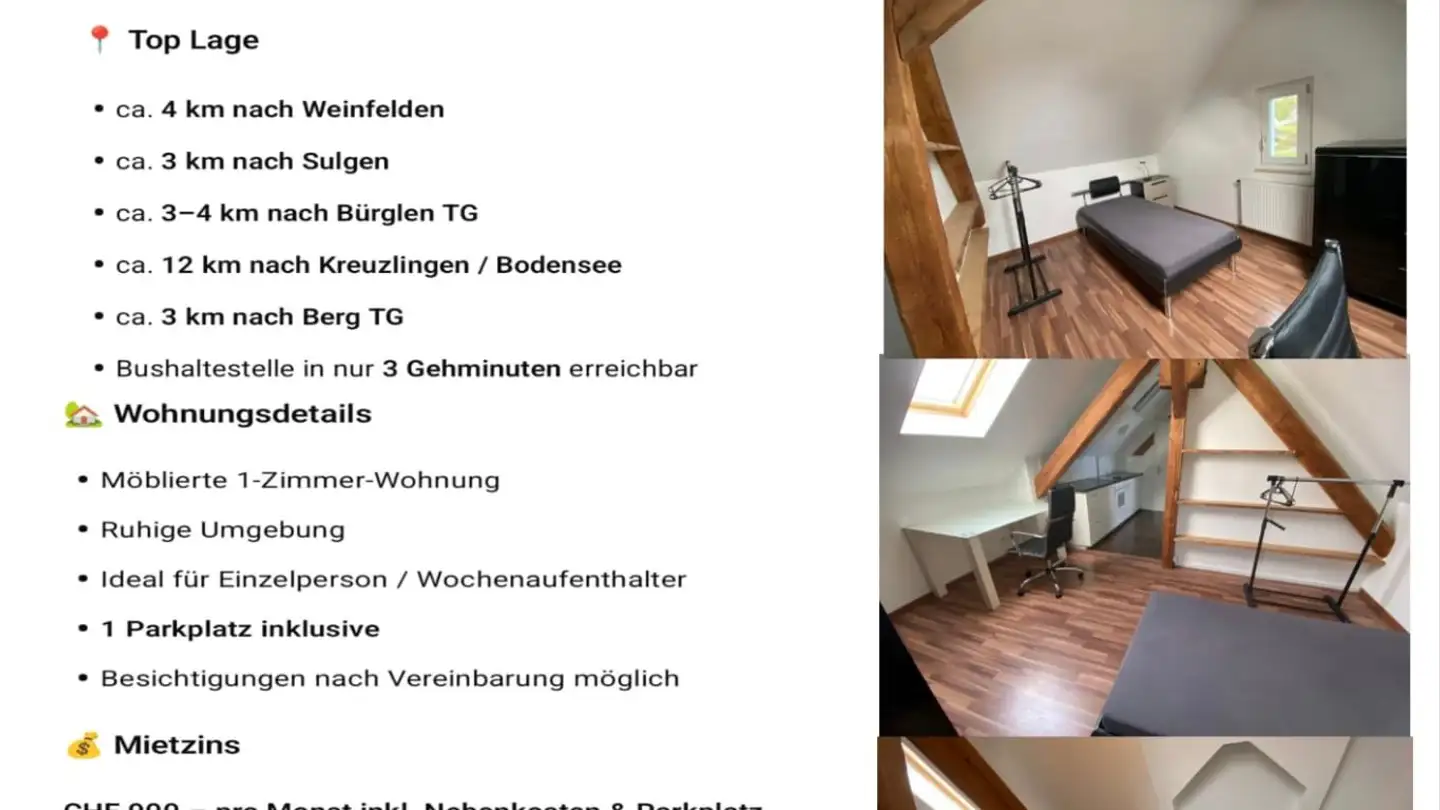 Apartment for rent - 8576 Mauren TG