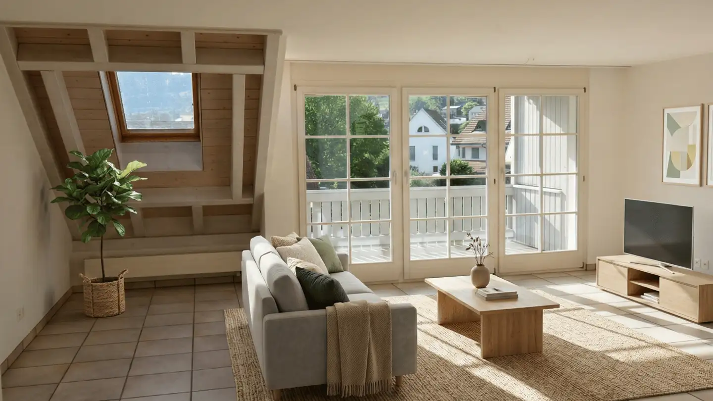 Attic flat for rent - Farnsburgerstrasse 33, 4466 Ormalingen - Photo 2