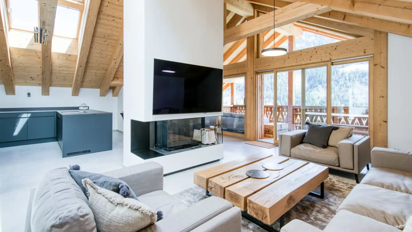 Penthouse for rent - Rue Du Village, 1874 Champéry