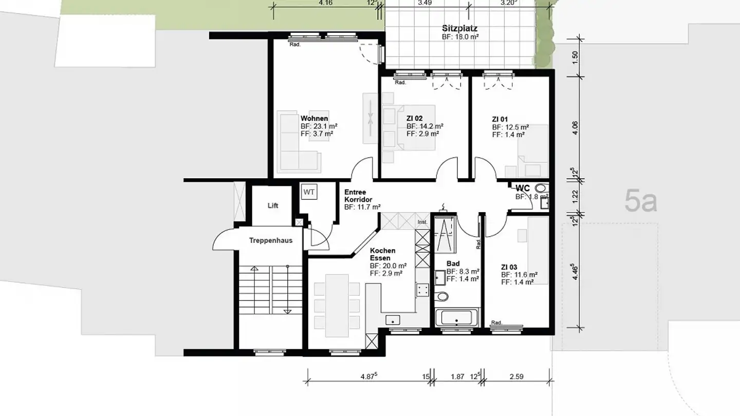 Appartamento in affitto - Unteres Ziel 7, 9050 Appenzell - Photo 3