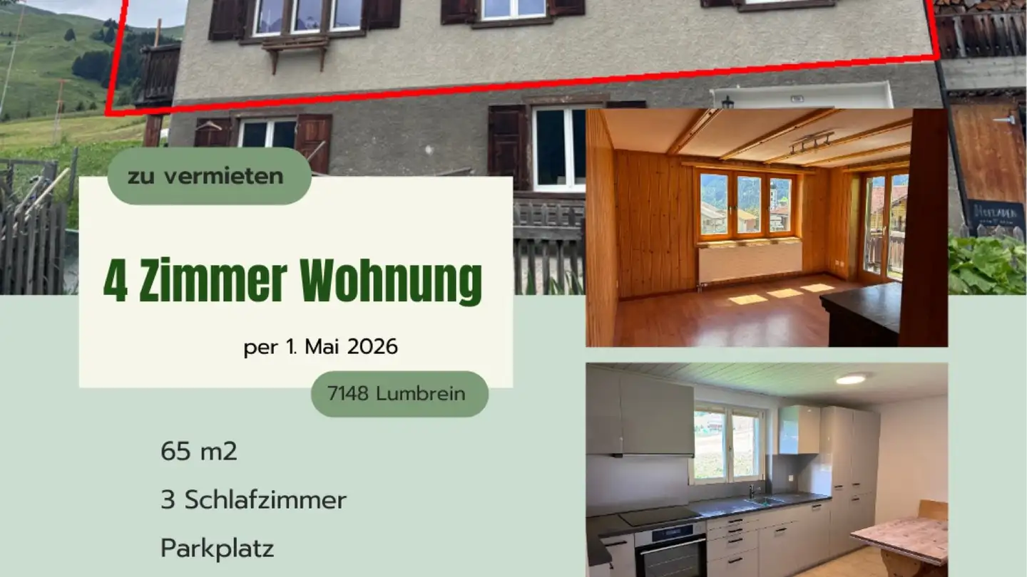 Wohnung mieten - 7148 Lumbrein