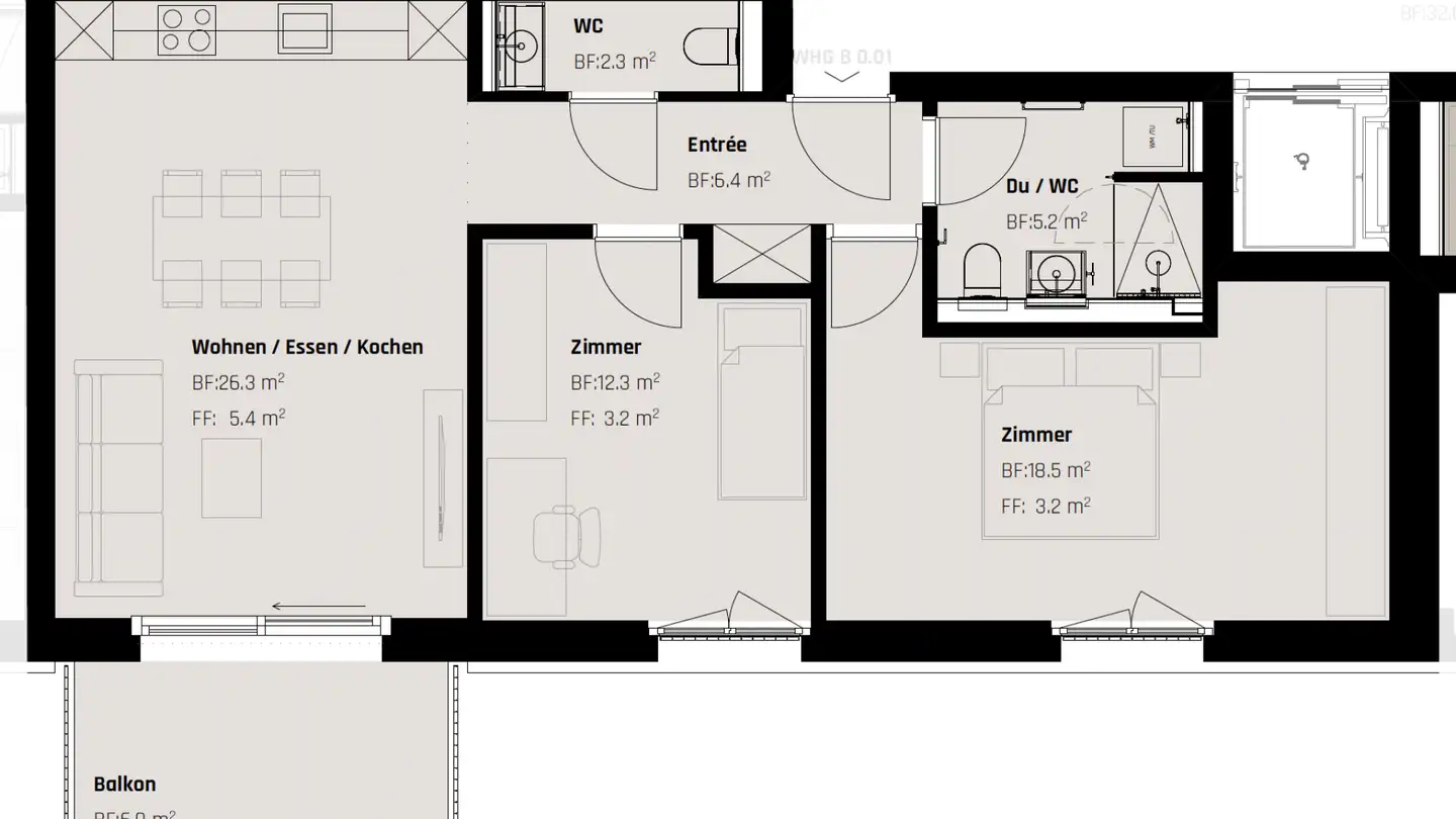 Wohnung mieten - Langgasse 52, 9008 St. Gallen - Foto 4
