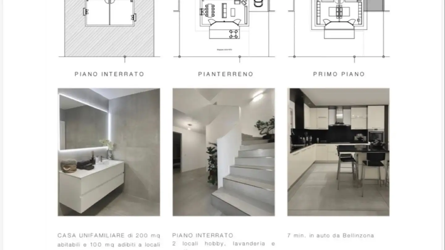 Einfamilienhaus mieten - Via Camana 9a, 6512 Giubiasco