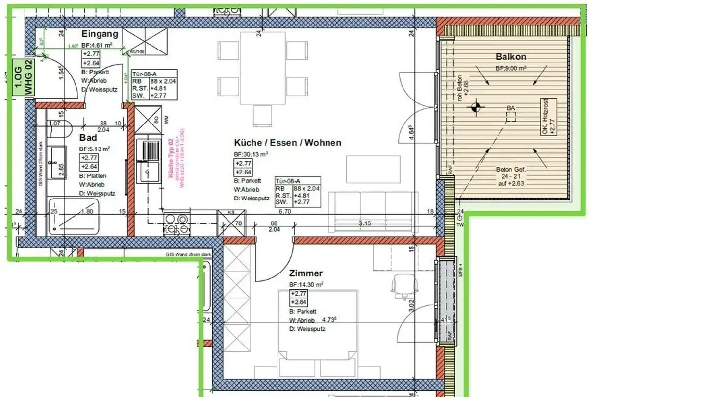 Wohnung mieten - Staldenstrasse 7, 8854 Siebnen - Foto 2
