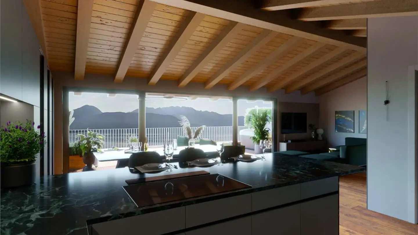 Appartement meublé à vendre - Lungolago Giuseppe Motta, 6815 Melide