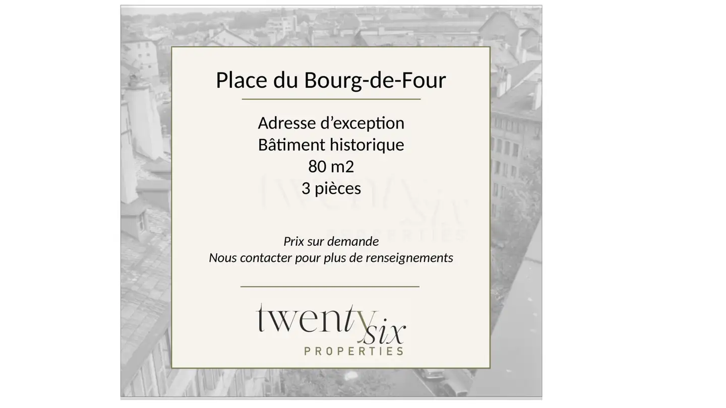 Appartement à vendre - Place Du Bourg-De-Four 30, 1204 Genève
