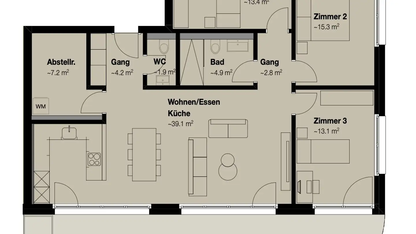 Apartment for rent - Auroraweg 3, 9214 Kradolf - Photo 4