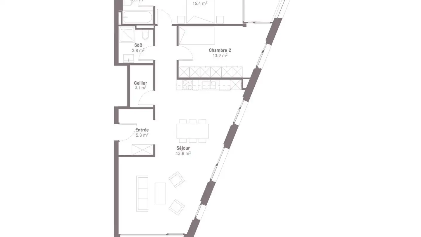 Wohnung mieten - Chemin Des Lentillières 3d, 1023 Crissier - Foto 2