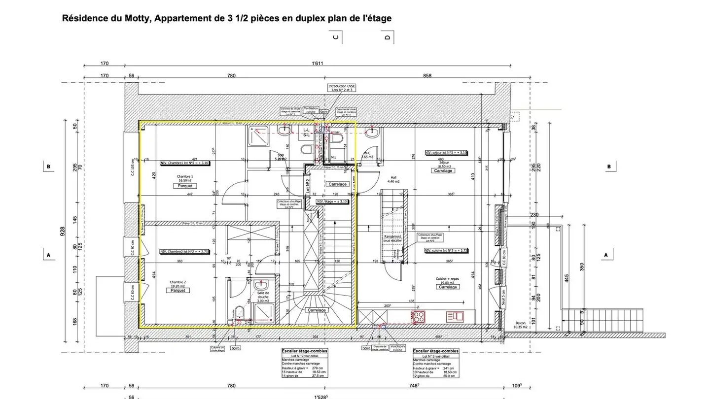 Attique à louer - Place Du Motty 8, 1024 Ecublens VD - Photo 2