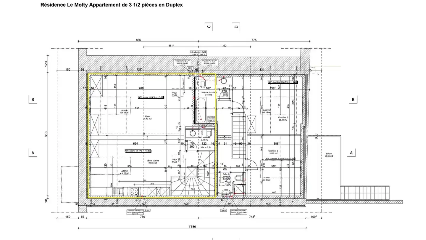 Attique à louer - Place Du Motty 8, 1024 Ecublens VD - Photo 3