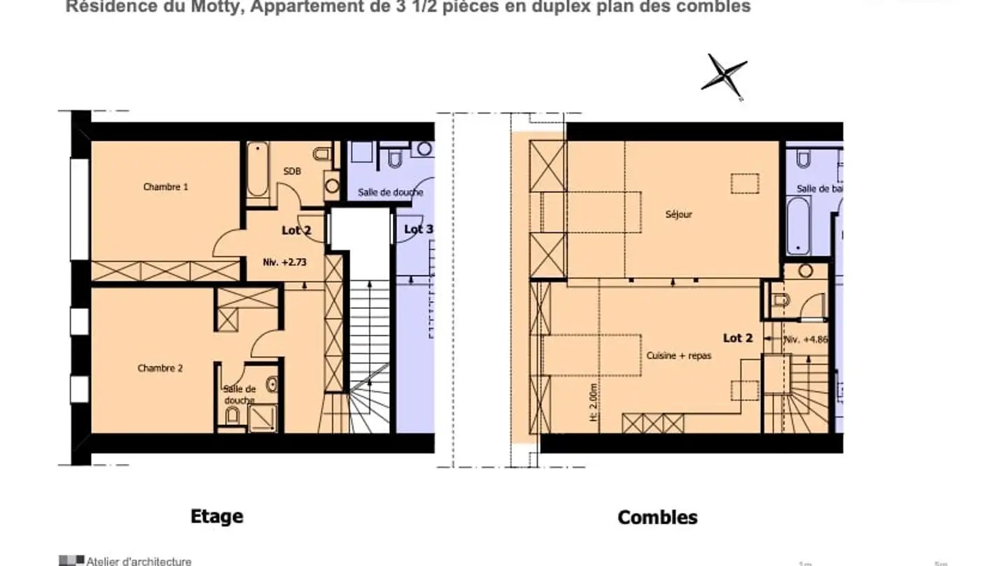 Attique à louer - Place Du Motty 8, 1024 Ecublens VD - Photo 4